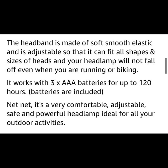 NRFP Headlamp Safety Flashlight 6 Modes Waterproof ❤️ - Picture 9 of 16